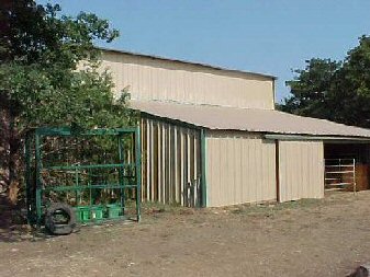 Barn, entrance to stalls